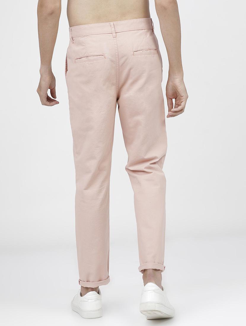 men mid rise solid chinos - 21375585 - Standard Image - 3
