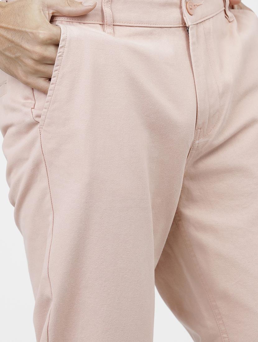 men mid rise solid chinos - 21375585 - Standard Image - 5
