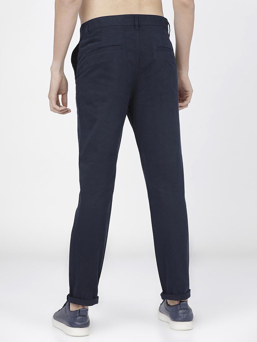 men mid rise solid chinos - 21375588 - Standard Image - 3