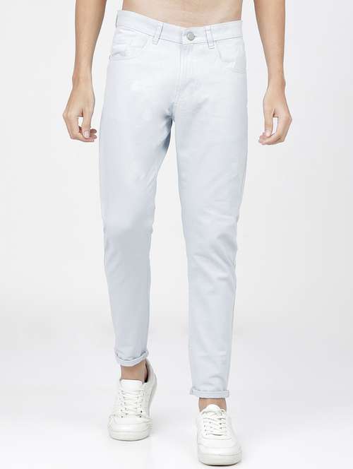 men mid rise solid chinos - 21375611 -  Standard Image - 0