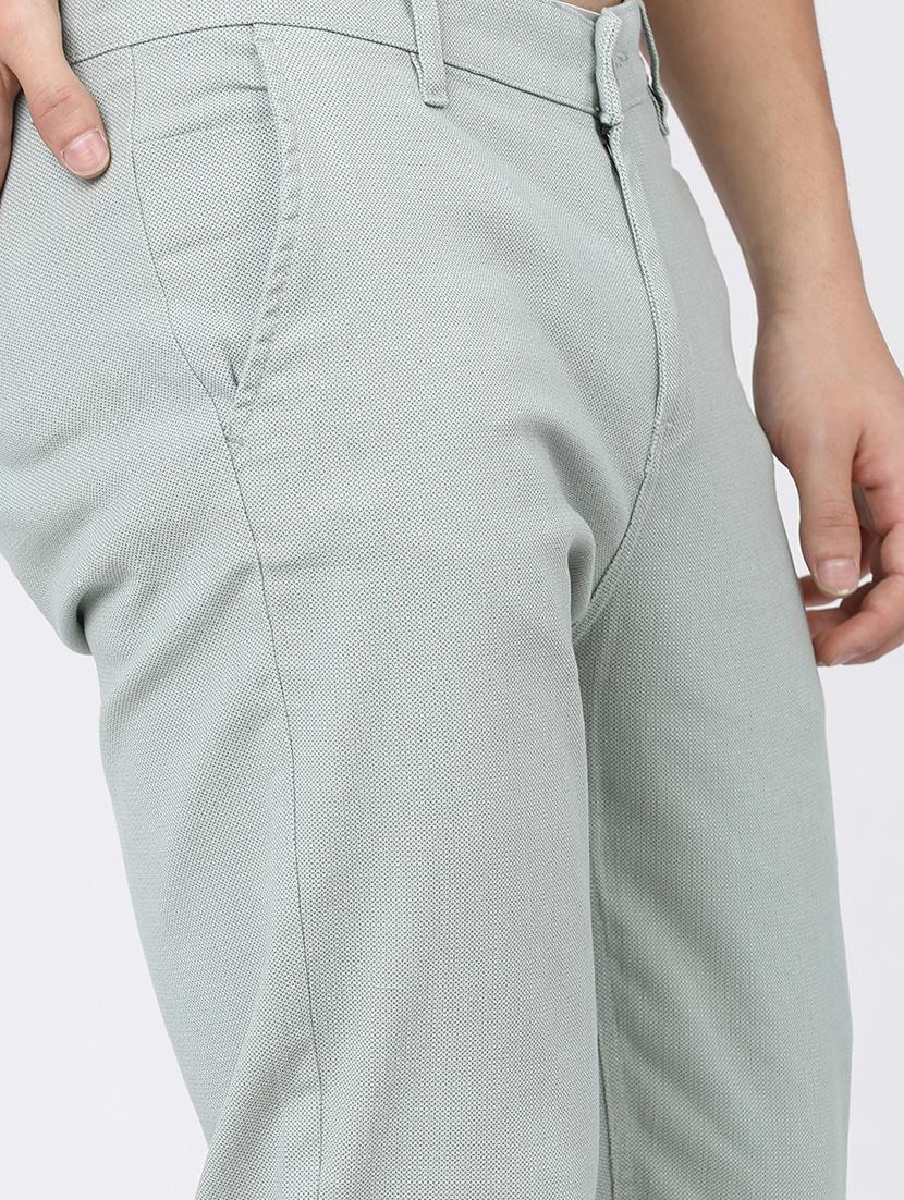 men mid rise solid chinos - 21375641 - Standard Image - 5