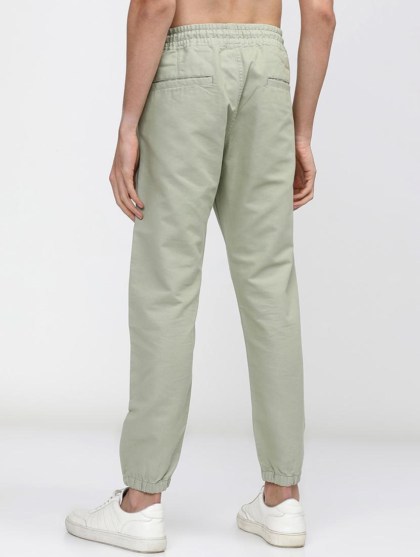 men mid rise solid joggers - 21375661 - Standard Image - 3