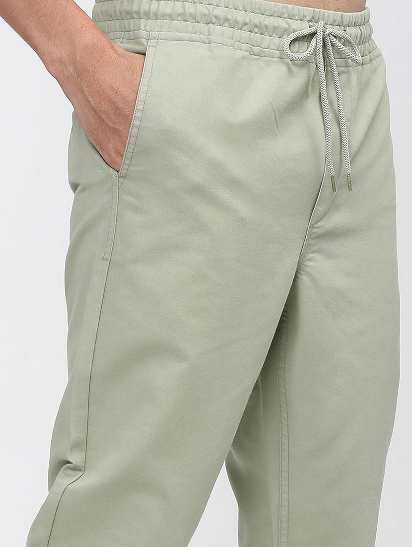 men mid rise solid joggers - 21375661 - Standard Image - 5
