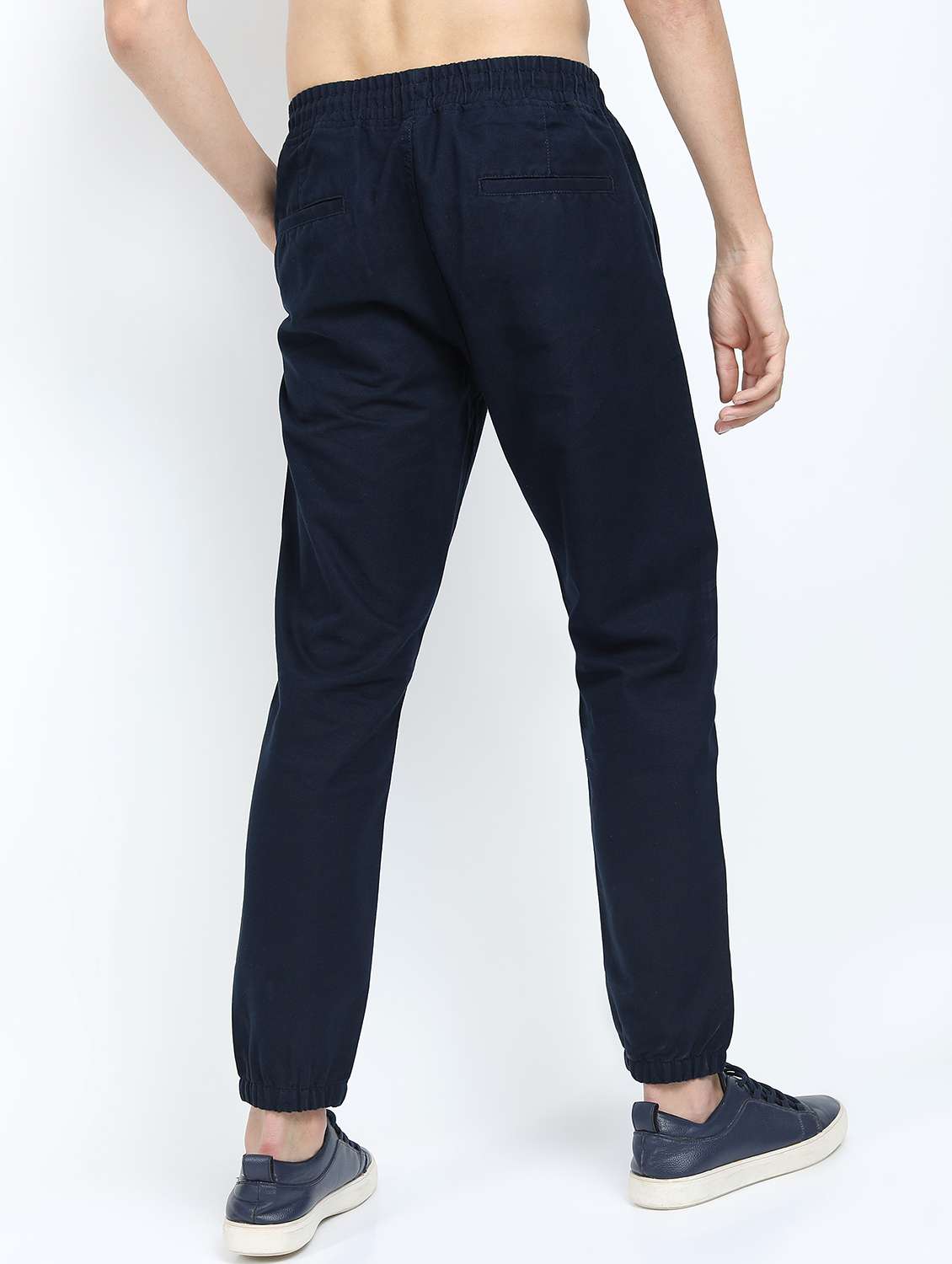 men mid rise solid joggers - 21375679 -  Standard Image - 3