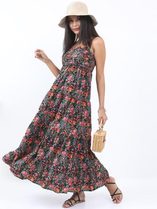 multicolored printed a-line dress - 21375945 -  Standard Image - 0