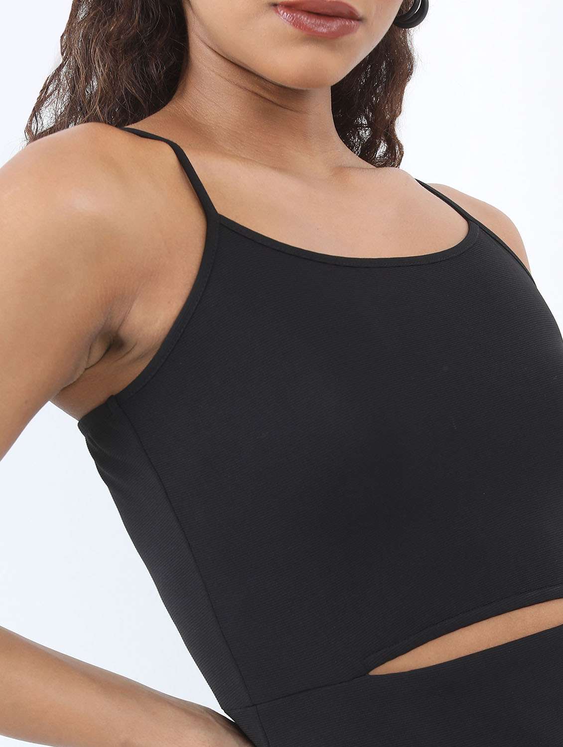 women black cotton blend bodycon dress - 21375963 -  Standard Image - 5