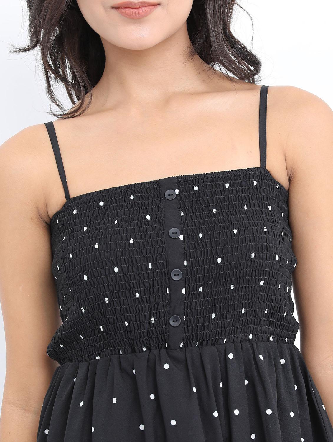 black polka dot bodycon dress - 21375997 - Standard Image - 5