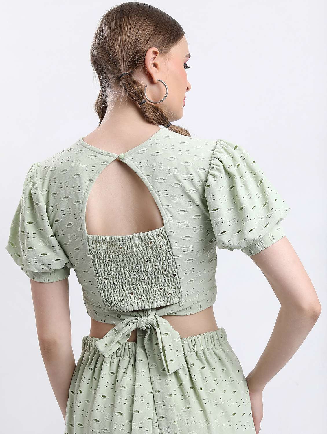 women mint green crop top - 21376451 - Standard Image - 3