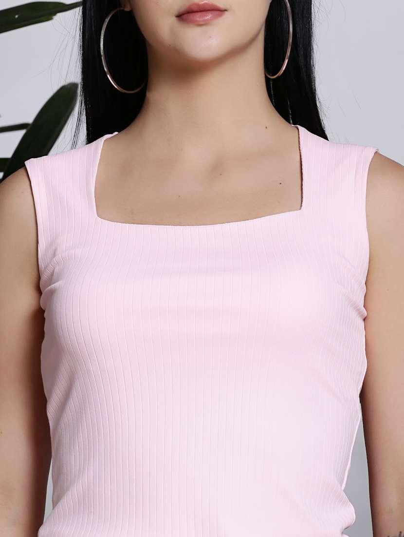 women solid sleeveless top - 21376561 -  Standard Image - 3