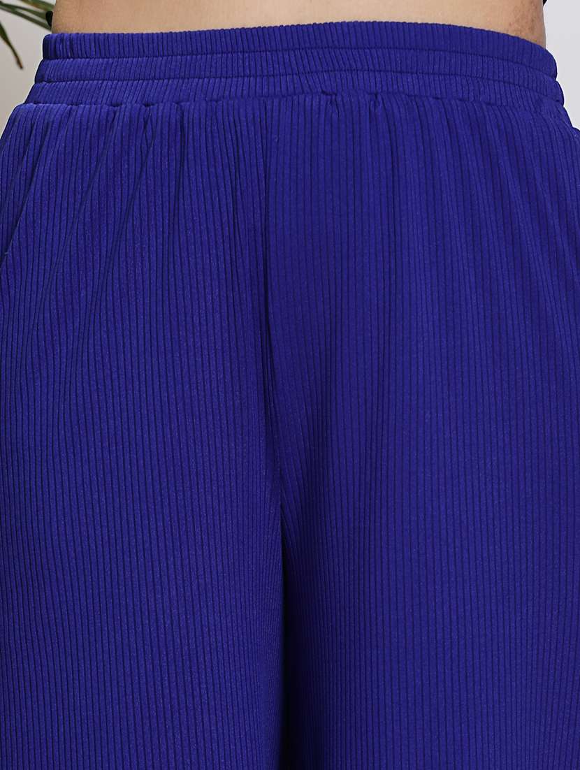 women solid high rise culottes  - 21376726 -  Standard Image - 5