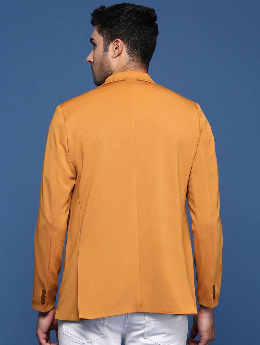 men solid single breasted blazer - 21376949 -  Standard Image - 3