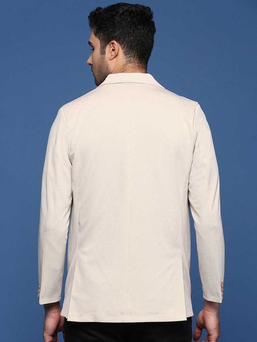men long sleeved solid single breasted casual blazer - 21376951 - Standard Image - 3