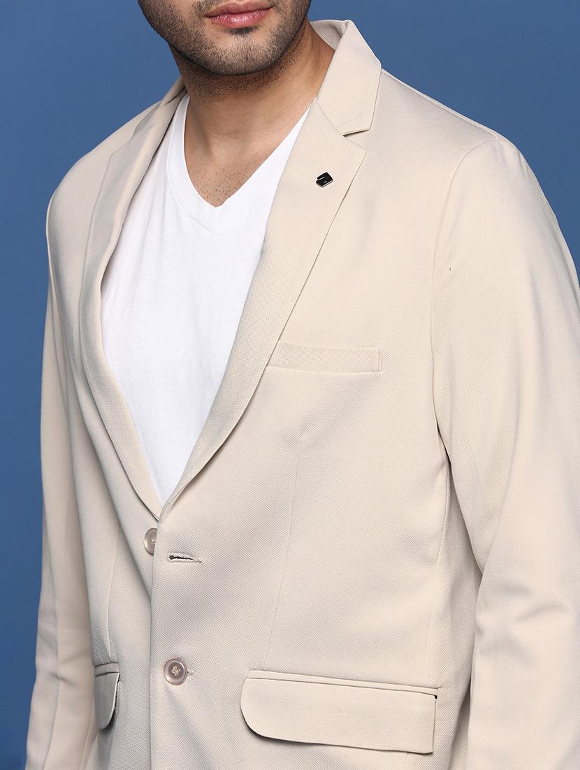 men long sleeved solid single breasted casual blazer - 21376951 - Standard Image - 5