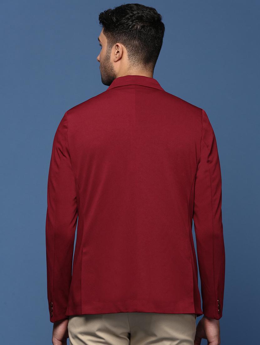 men long sleeved solid single breasted casual blazer - 21376954 - Standard Image - 3