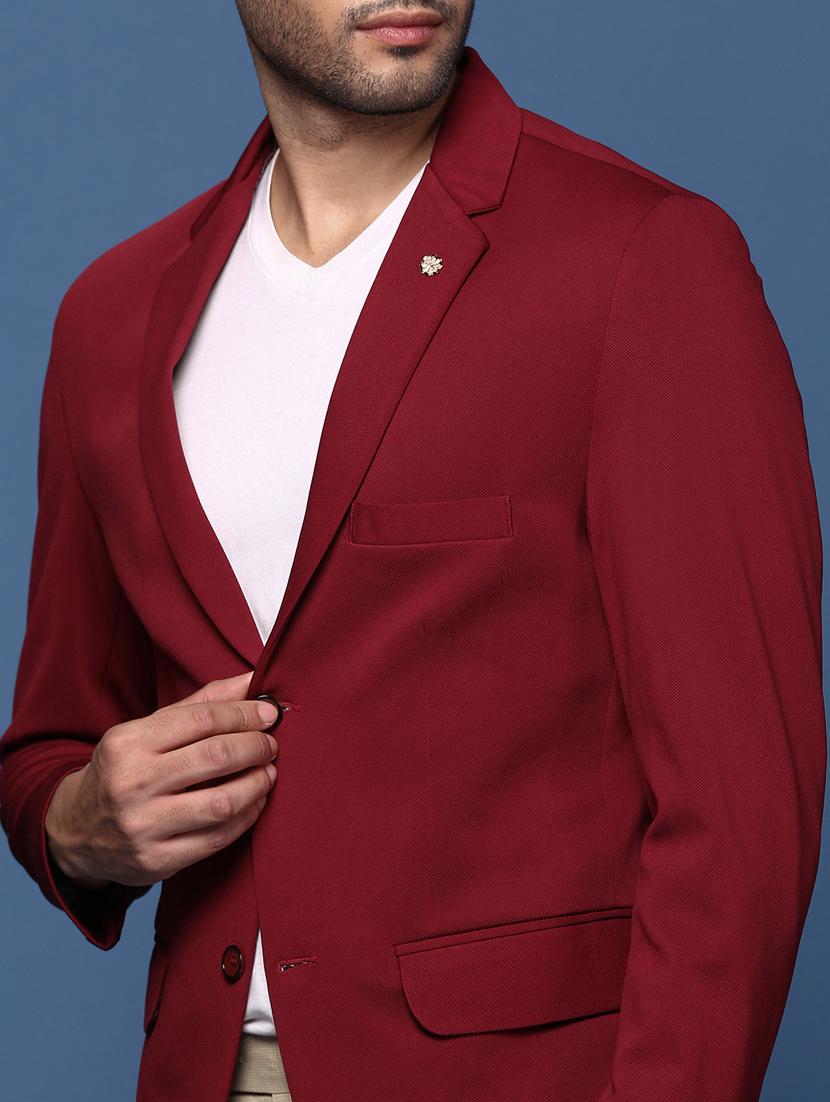 men long sleeved solid single breasted casual blazer - 21376954 - Standard Image - 5