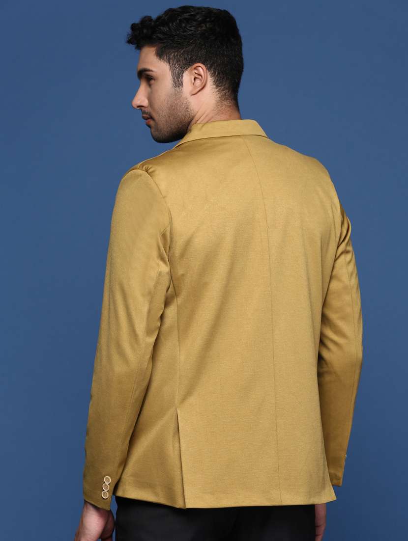 men solid single breasted blazer - 21376962 -  Standard Image - 3