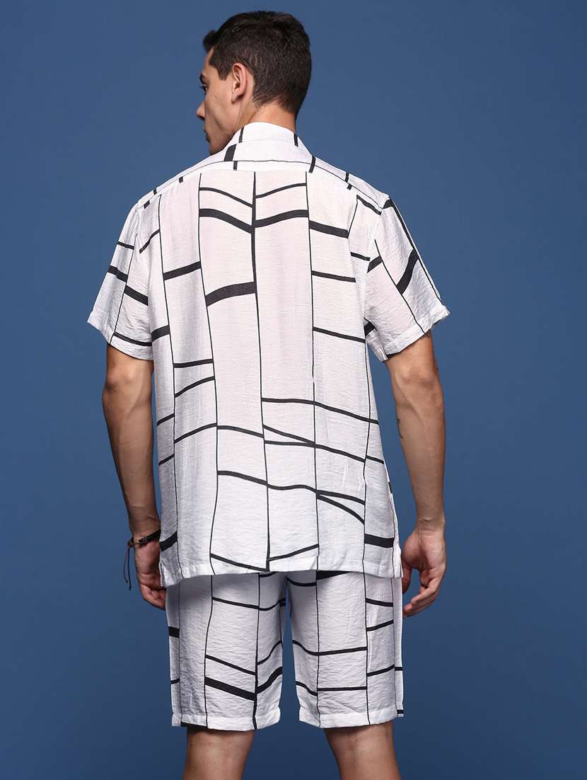 men printed cotton co-ord set - 21376992 -  Standard Image - 3