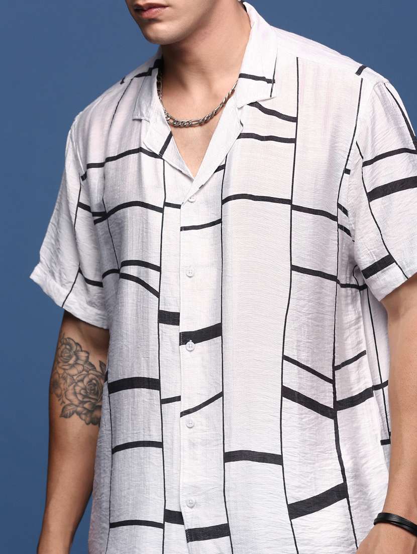 men printed cotton co-ord set - 21376992 -  Standard Image - 5