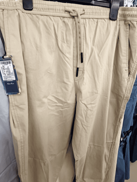 khaki twill track pant - 21378325 -  Standard Image - 0