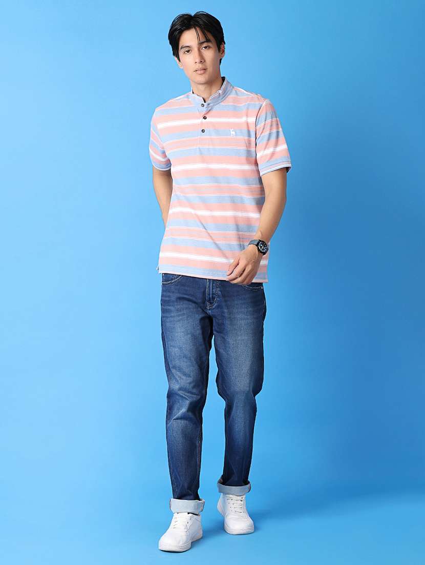 men stripes short sleeves t-shirt - 21378333 -  Standard Image - 3