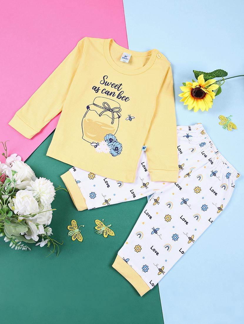 kids printed full length twin set - 21378358 -  Zoom Image - 0