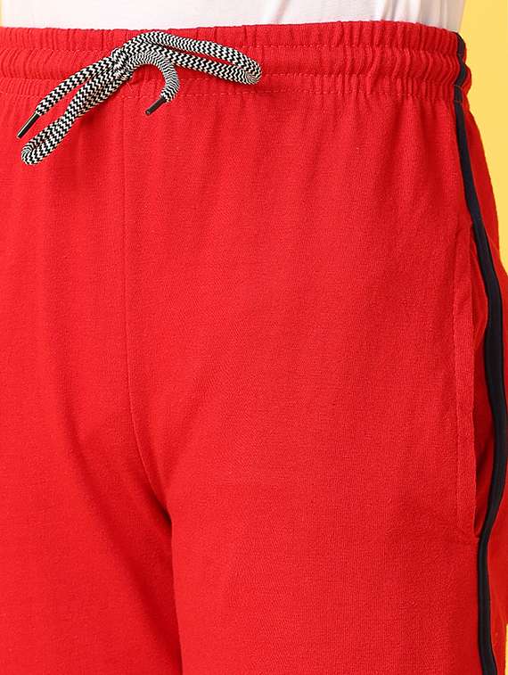 boys red cotton casual track pant - 21378373 -  Standard Image - 5