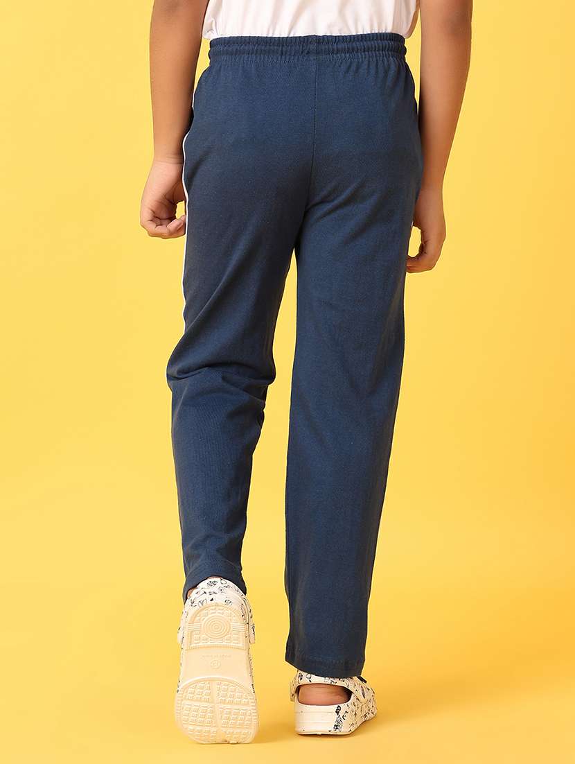 teal cotton casual track pant - 21378374 -  Standard Image - 3