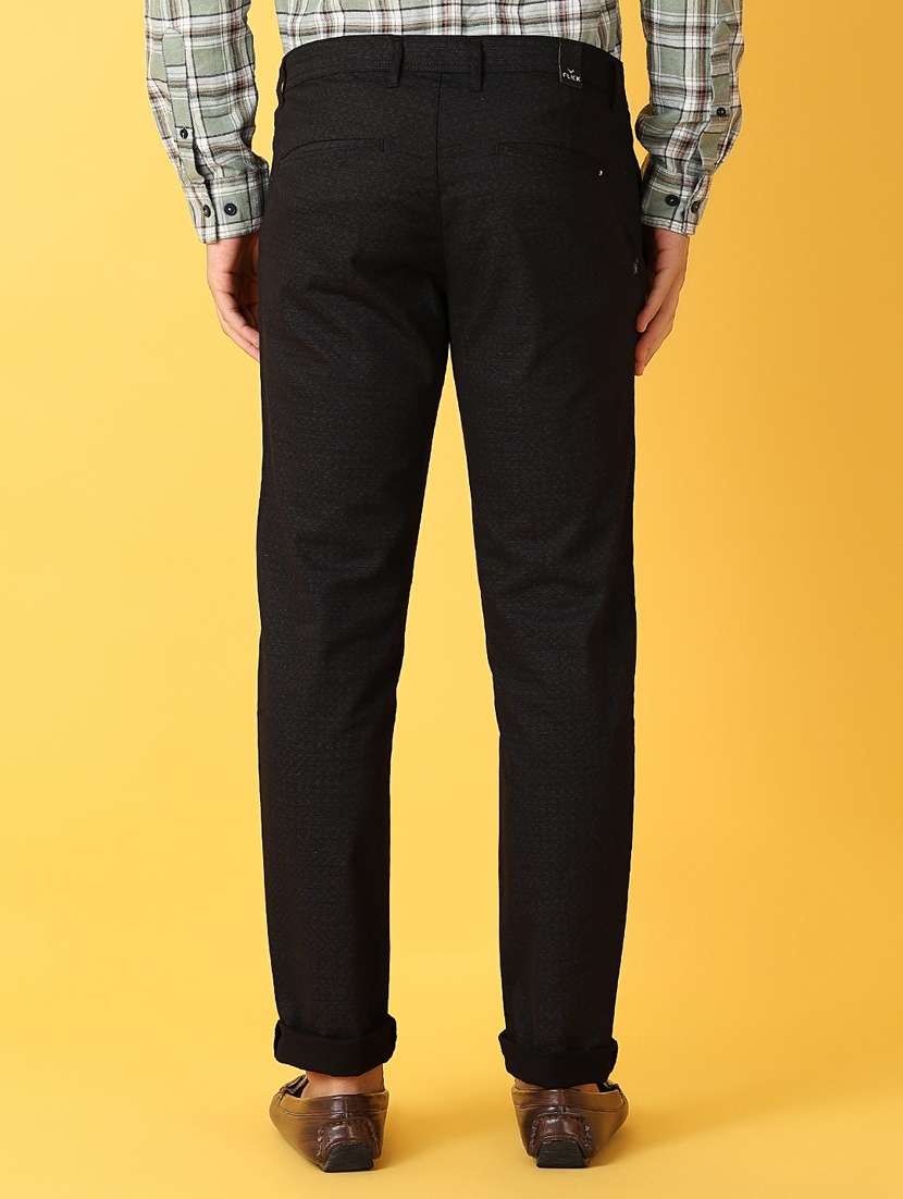 men mid rise solid flat front formal trouser - 21378384 - Standard Image - 3
