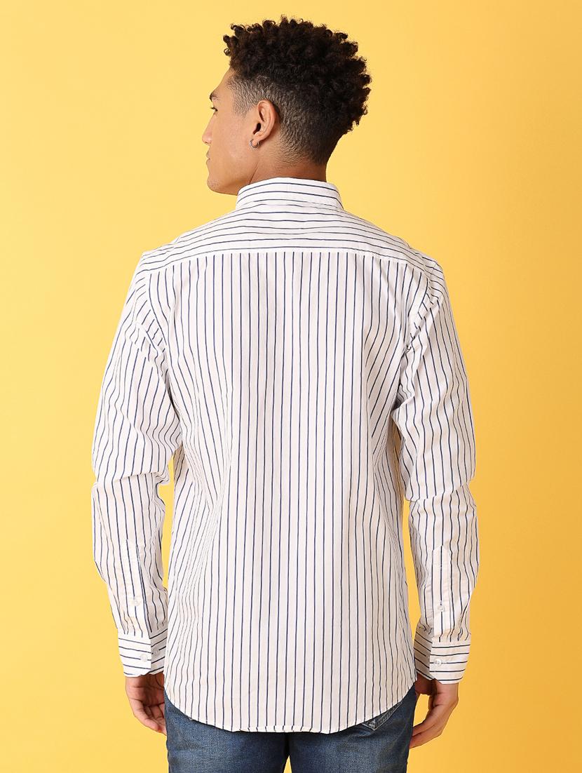 men white regular fit casual shirt - 21378443 - Standard Image - 3