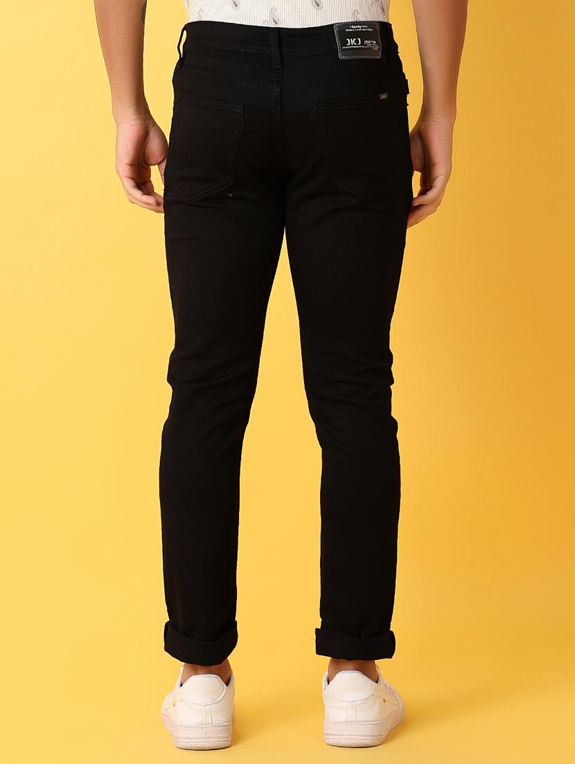 men black solid jean - 21378467 - Standard Image - 3