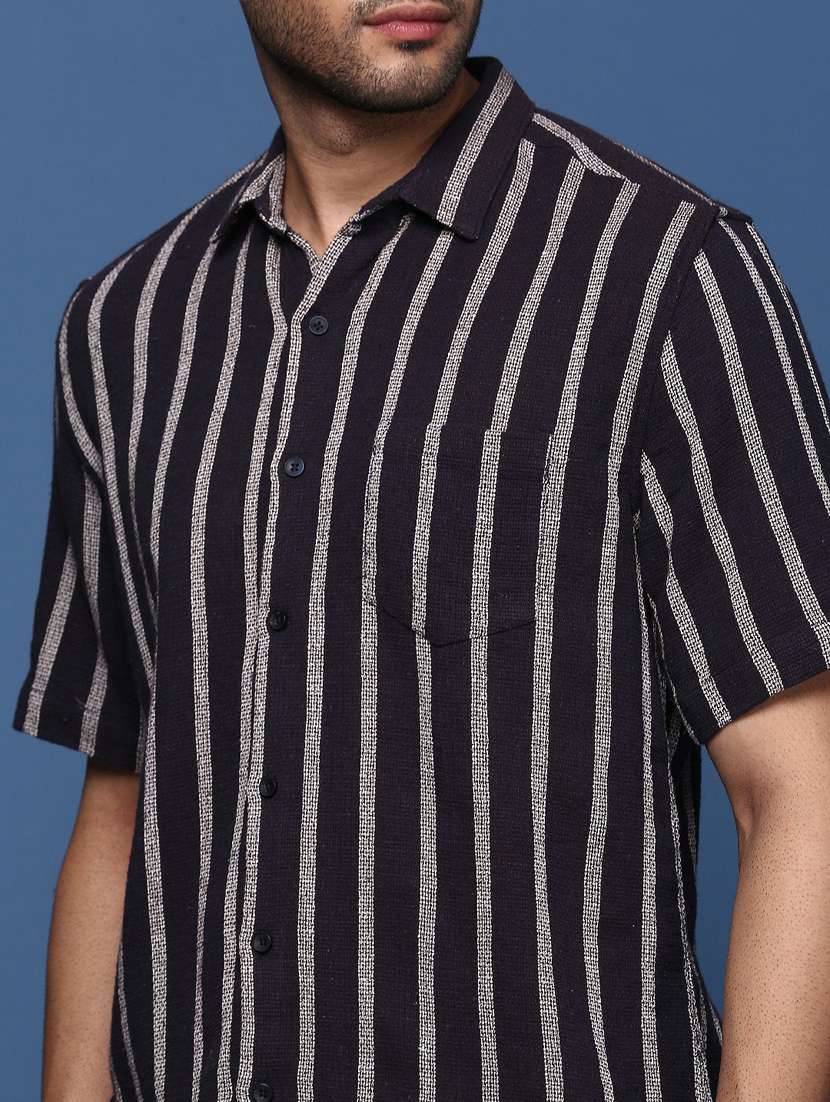 men striped cotton casual shirt - 21378723 -  Standard Image - 5
