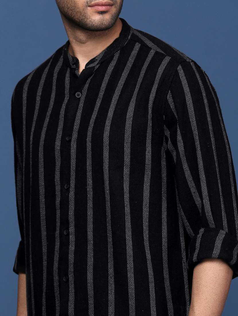 men striped cotton casual shirt - 21378729 -  Standard Image - 5