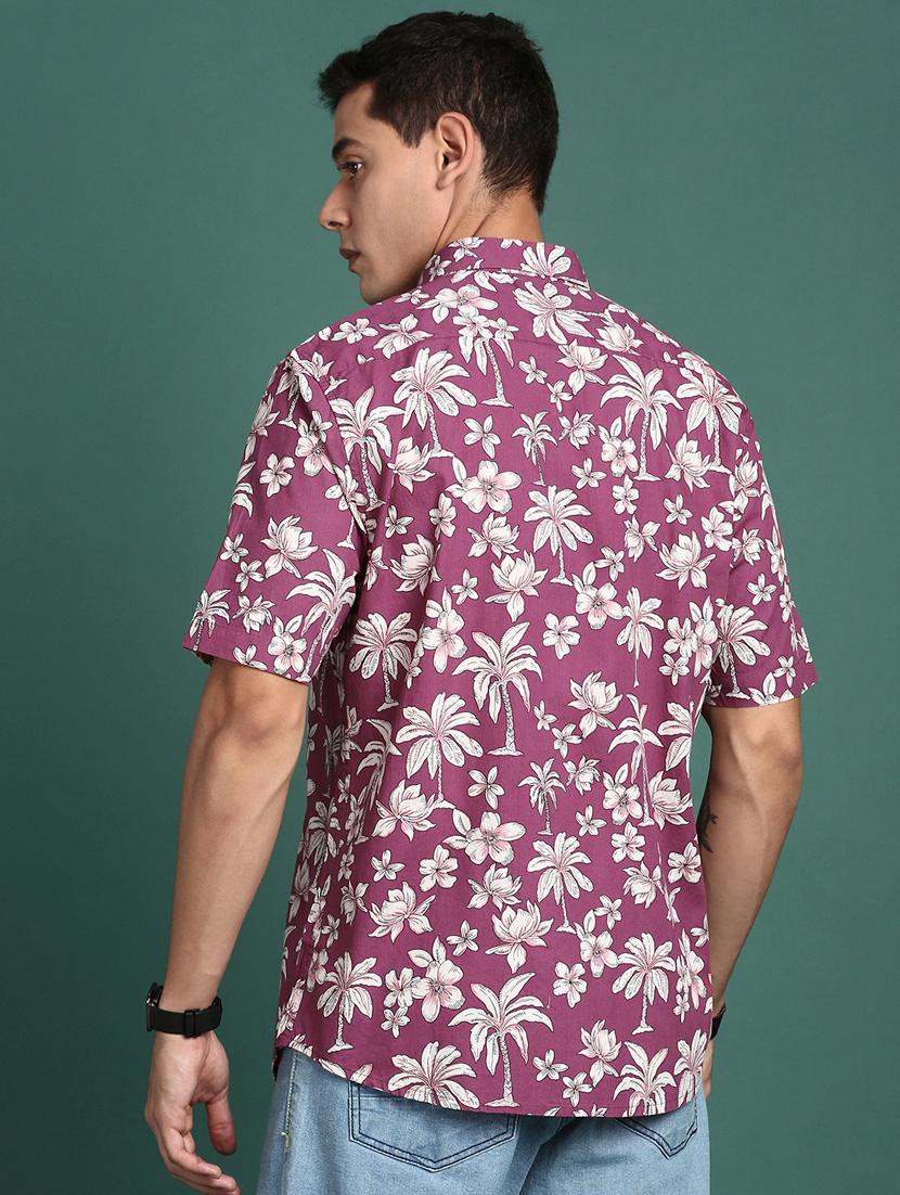 men short sleeved printed casual shirt - 21378749 - Standard Image - 3