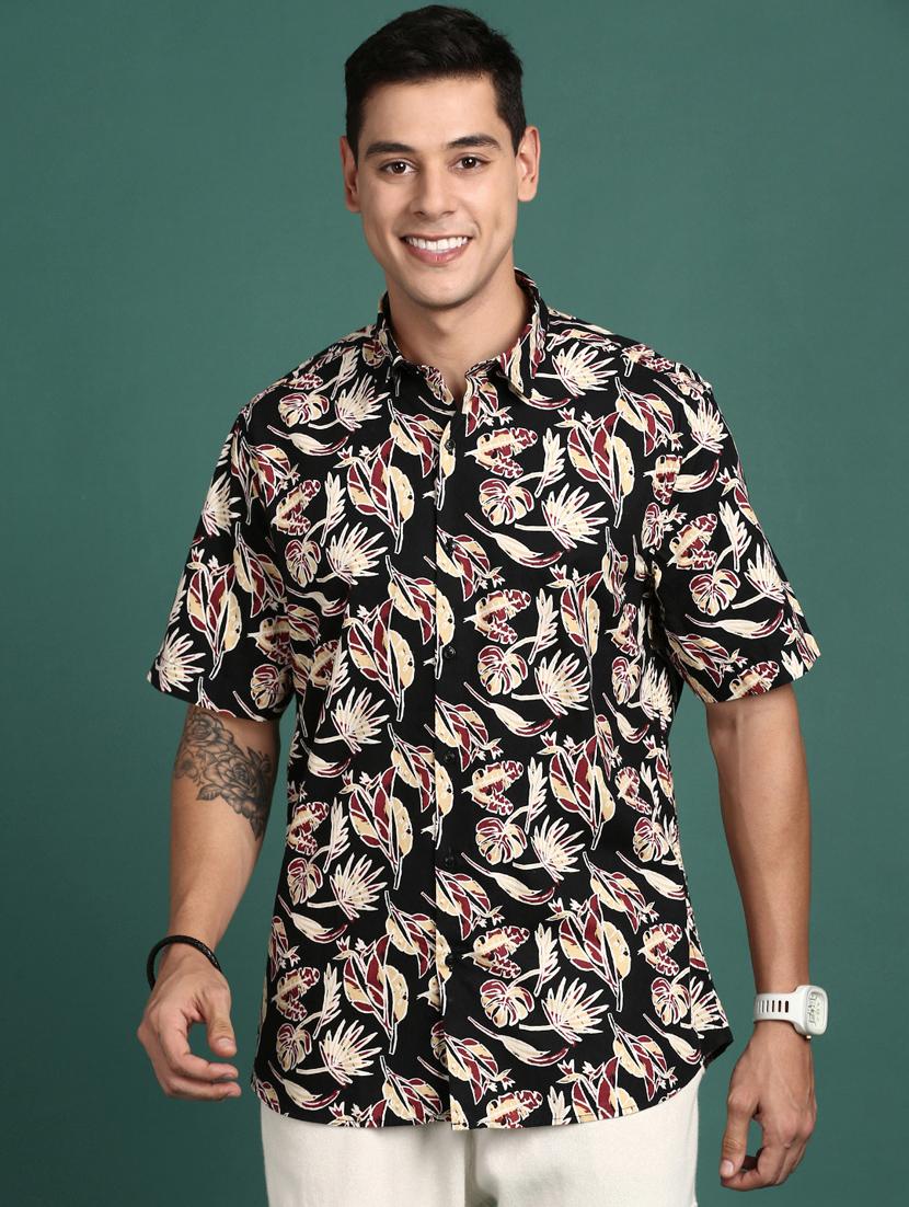 men short sleeved printed casual shirt - 21378757 -  Zoom Image - 0
