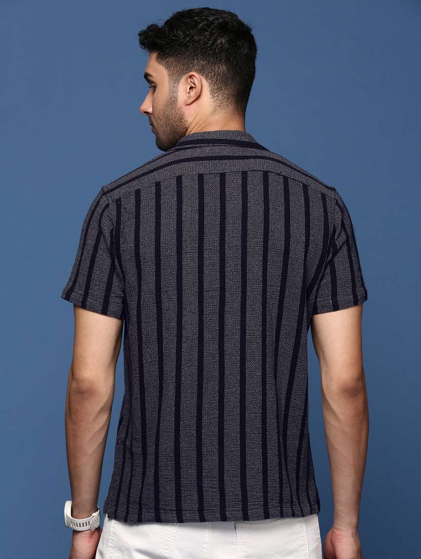 men striped cotton casual shirt - 21378758 -  Standard Image - 3