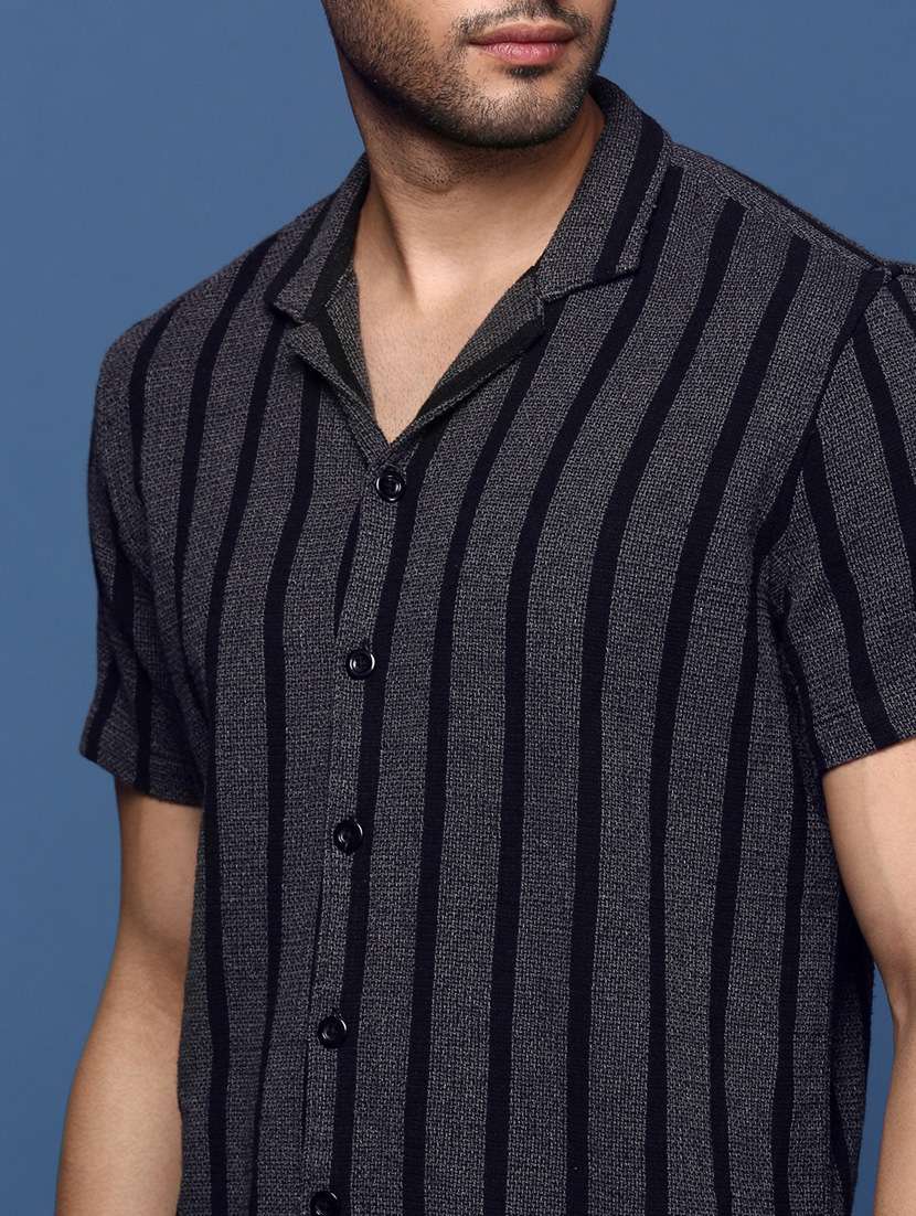 men striped cotton casual shirt - 21378758 -  Standard Image - 5