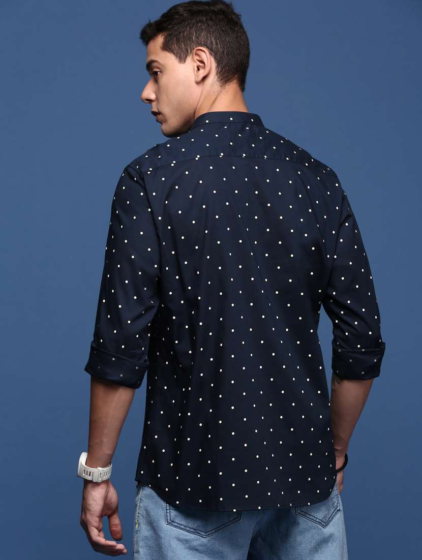 men long sleeved printed casual shirt - 21378762 -  Standard Image - 3