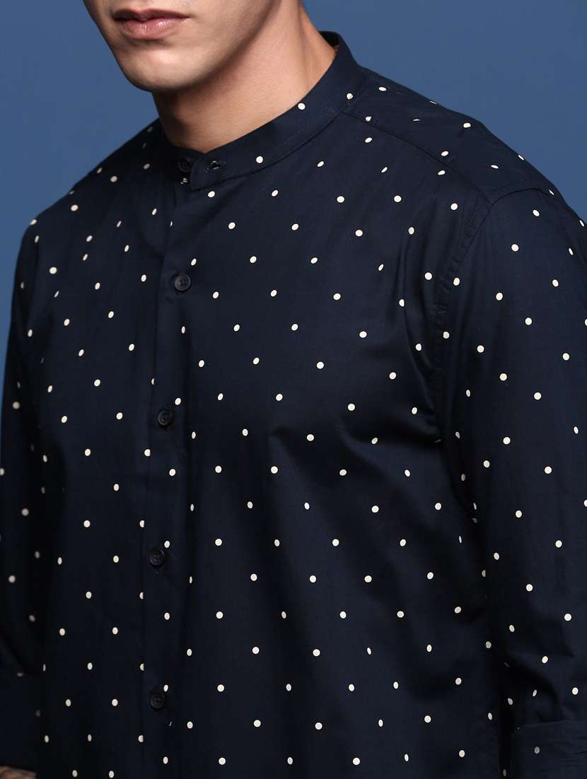 men long sleeved printed casual shirt - 21378762 -  Standard Image - 5