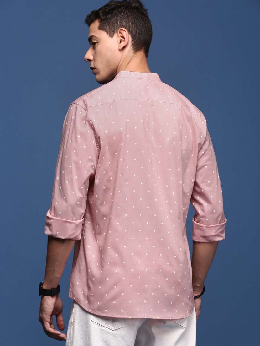 men long sleeved printed casual shirt - 21378763 -  Standard Image - 3