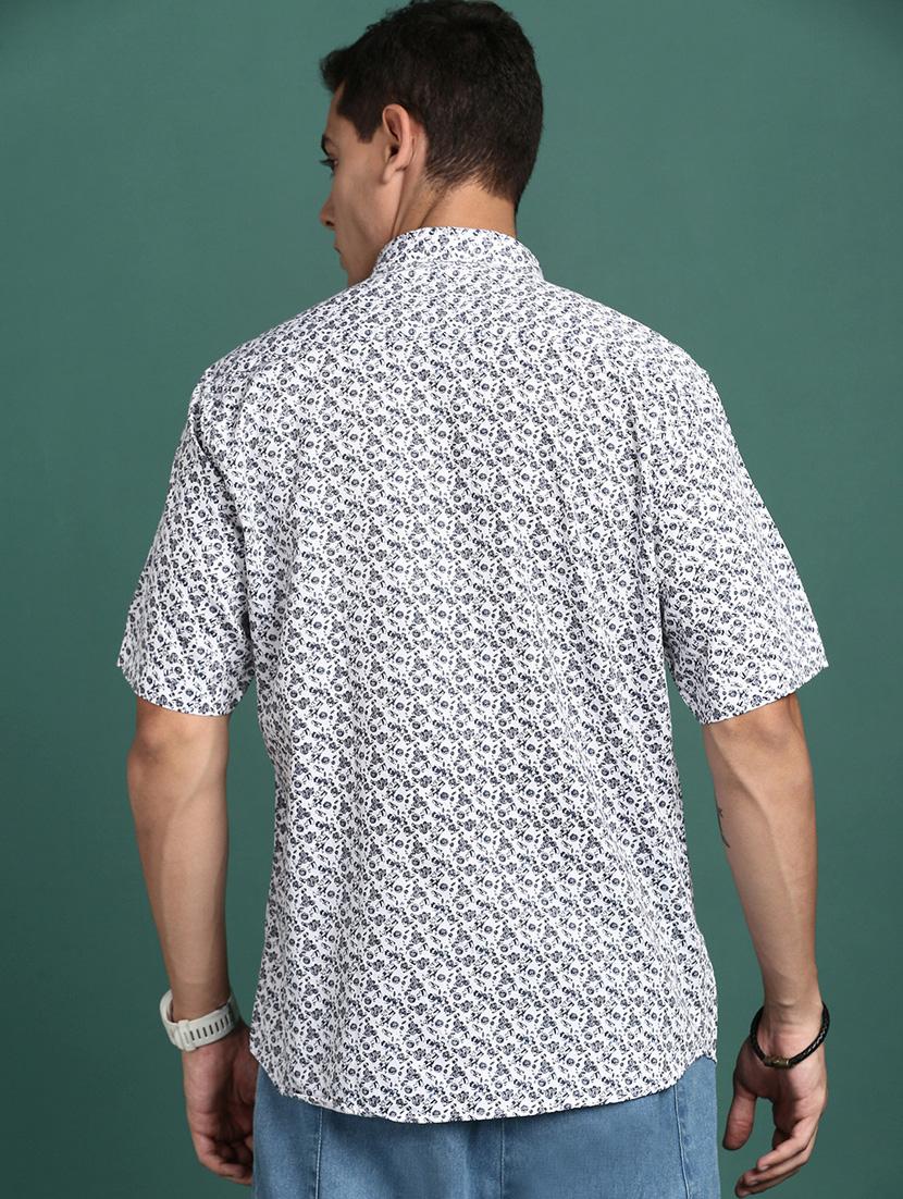 men short sleeved printed casual shirt - 21378804 - Standard Image - 3