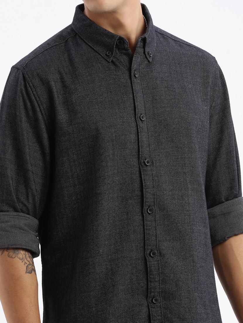 men solid cotton casual shirt - 21378848 - Standard Image - 5