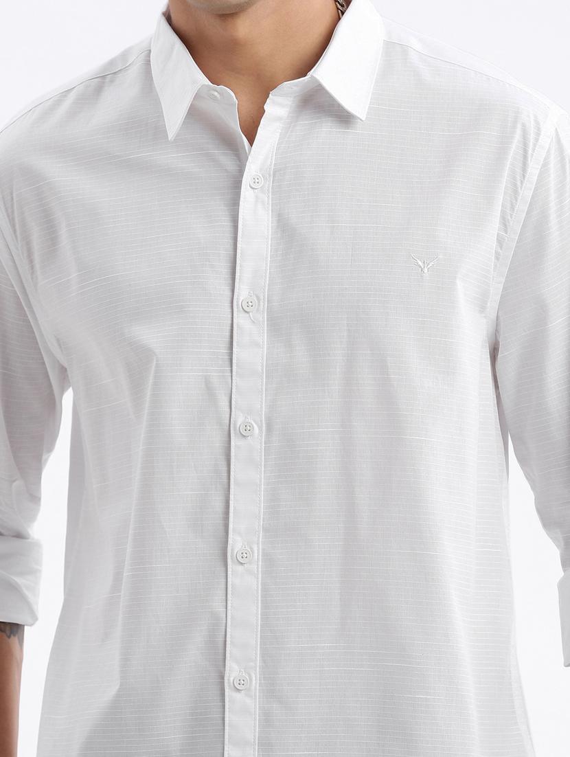 men long sleeved solid casual shirt - 21378885 - Standard Image - 5