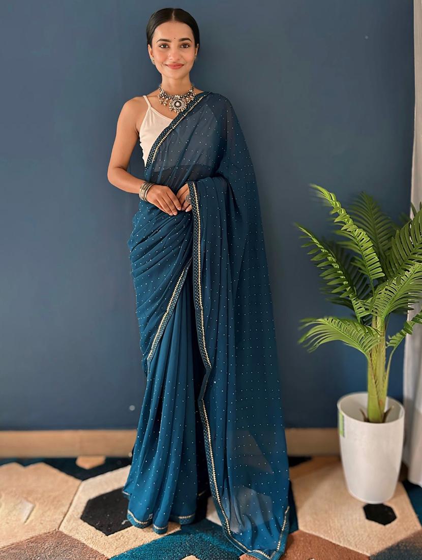 women embellished saree - 21379055 -  Zoom Image - 0