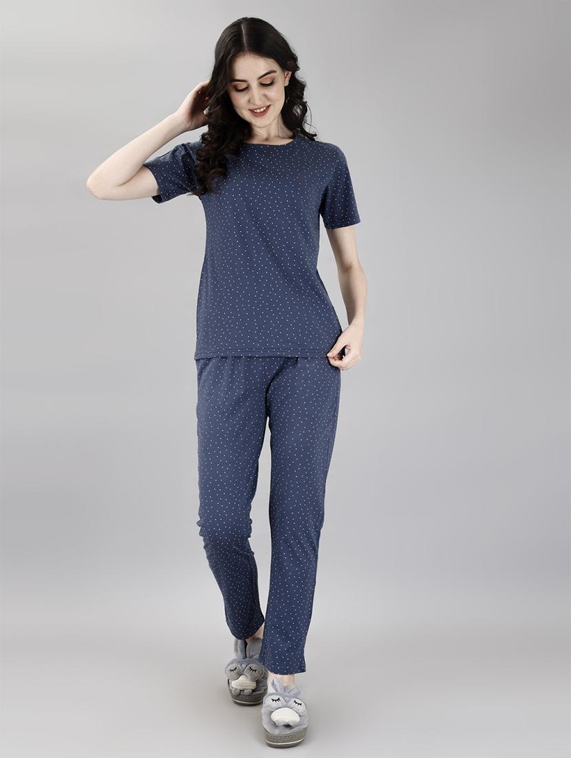 women printed pyjama nightwear set - 21380446 - Standard Image - 3