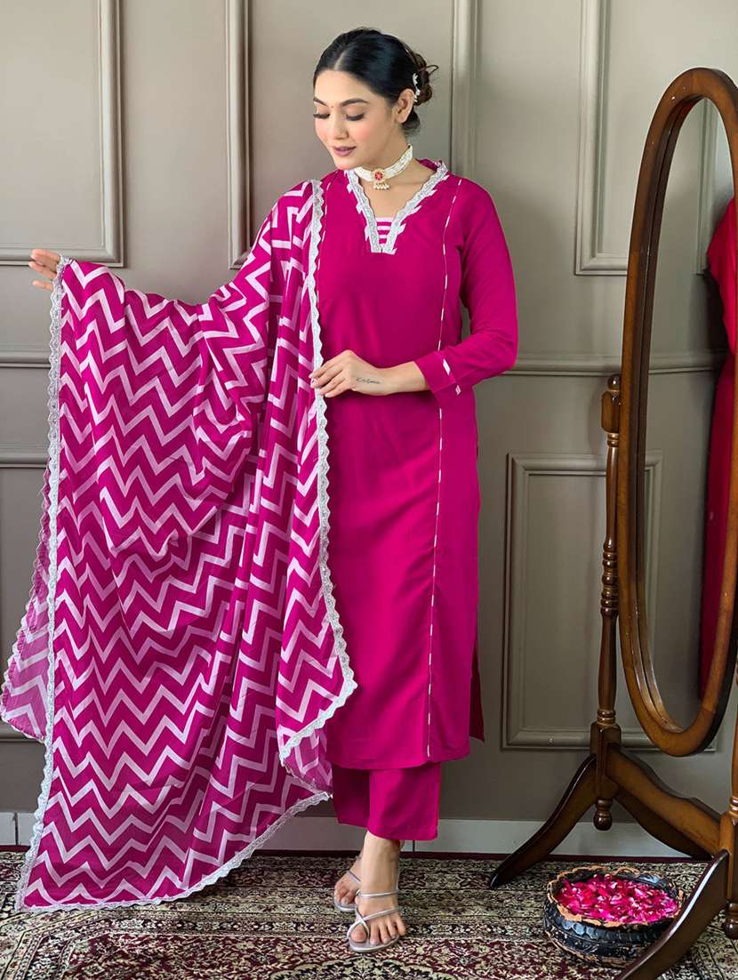 women kurta bottom set with dupatta - 21381116 - Zoom Image - 0
