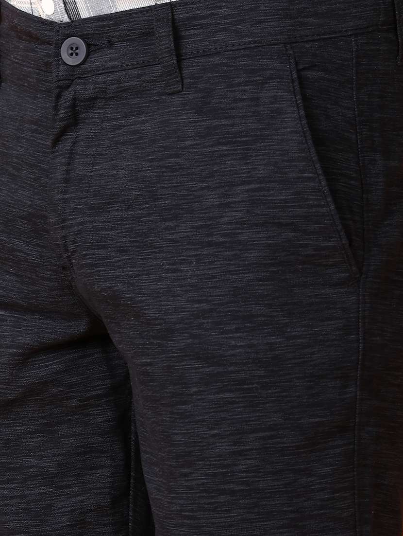 men solid flat front chinos trousers - 21381826 -  Standard Image - 5