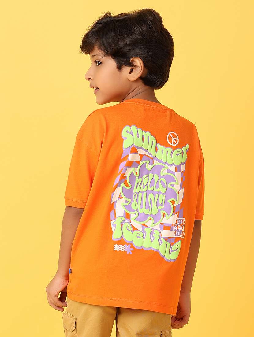 boys back print short sleeve t-shirt - 21381863 -  Standard Image - 3