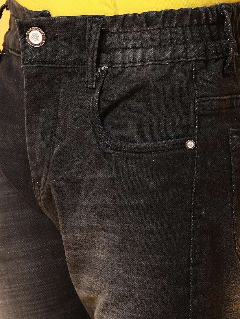 boys black plain jean - 21381870 -  Standard Image - 5