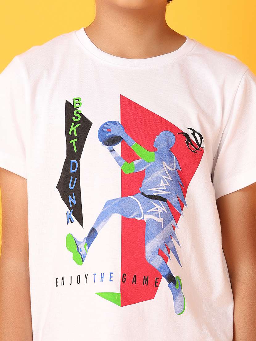 boys round neck graphic t-shirt - 21381925 -  Standard Image - 5