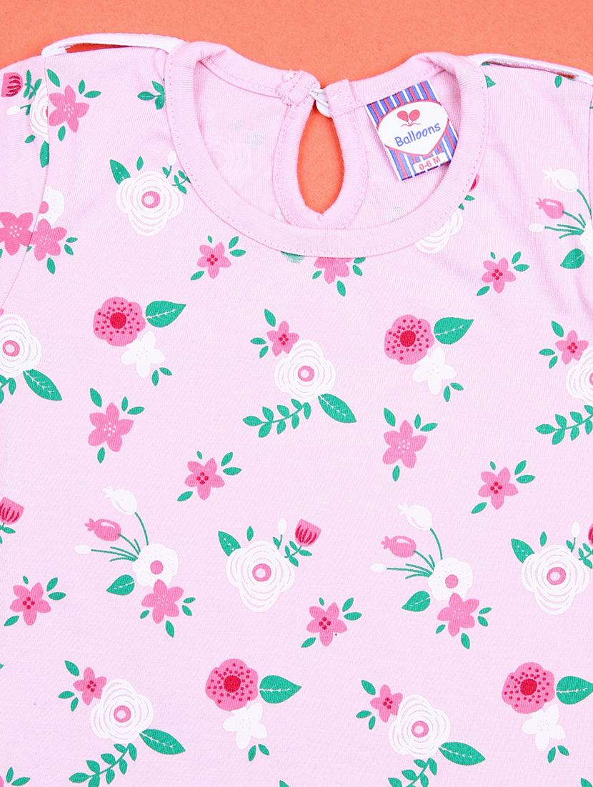 girls printed dungarees twin set - 21381999 - Standard Image - 3